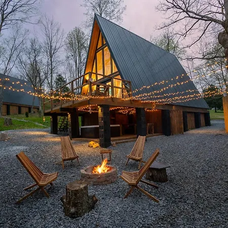 Valhalla Cabins Aframes With Hot Tubs & Sauna Cosby Exterior photo