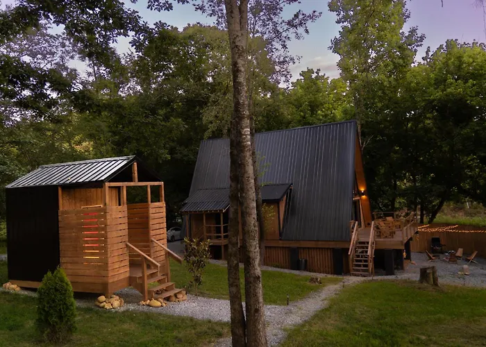 Valhalla Cabins Aframes With Hot Tubs & Sauna